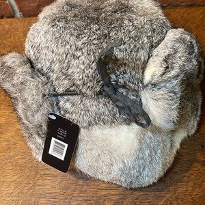 Crown Cap Rabbit bomber hat NWT